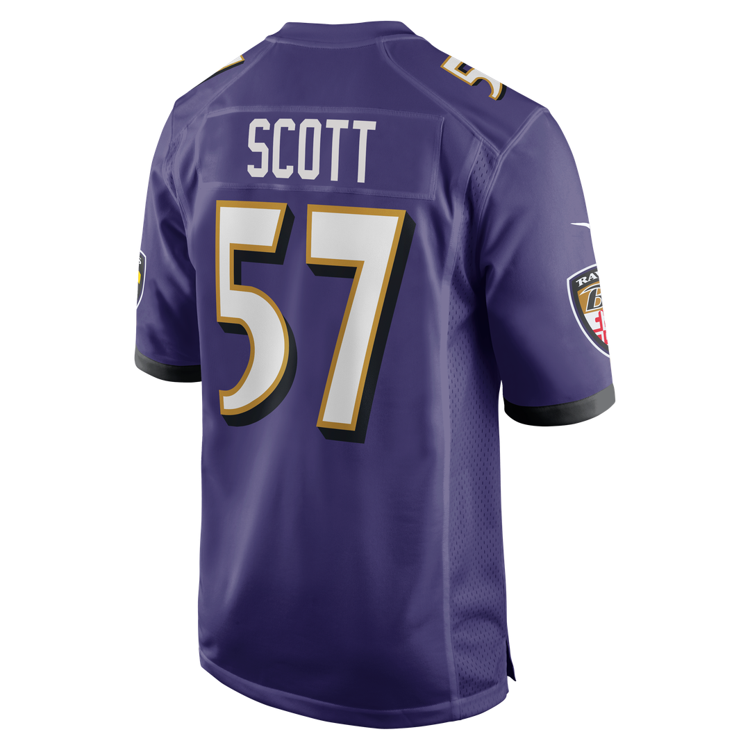 Baltimore Ravens Bart Scott Nike Purple Game Retired Player Jersey - product image 3