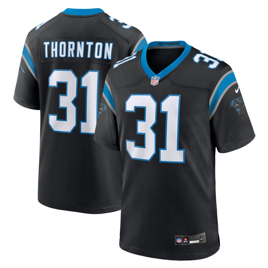 Carolina Panthers Corey Thornton Nike Black Team Game Jersey - product image 1
