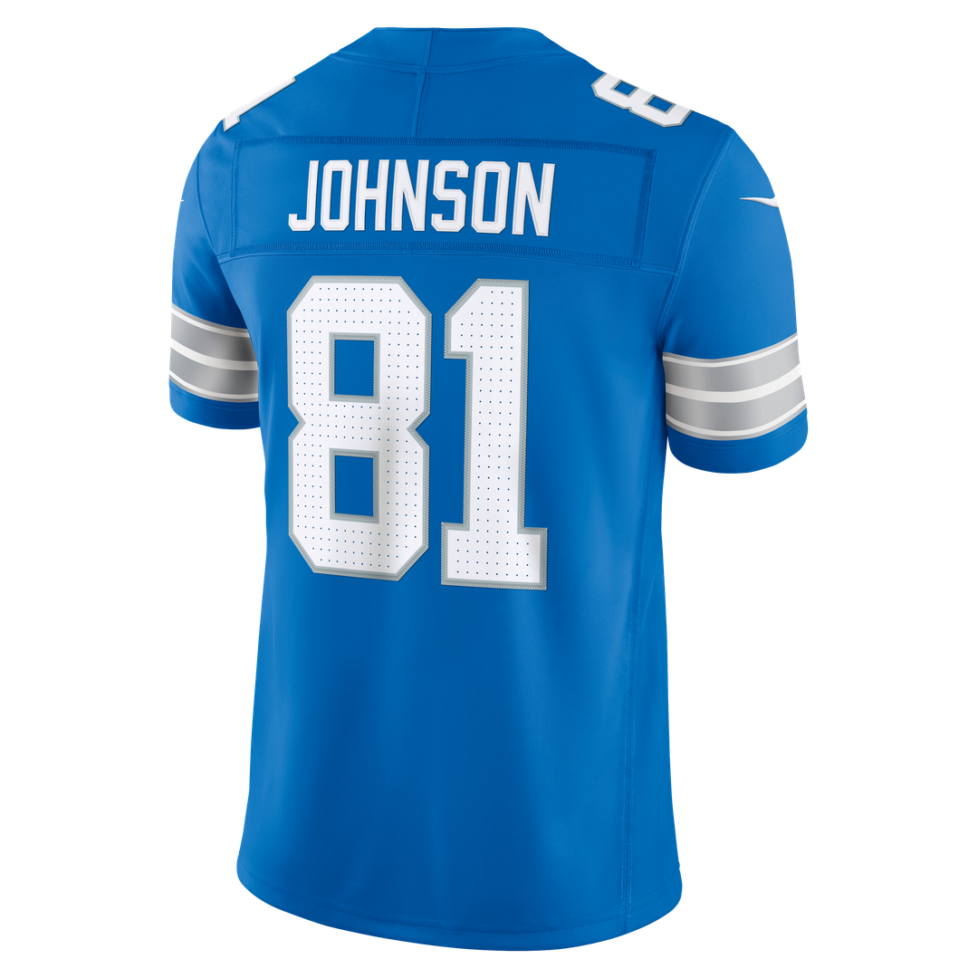 Detroit Lions Calvin Johnson Nike Blue Vapor F.U.S.E. Stitched Retired Limited Jersey - product image 3