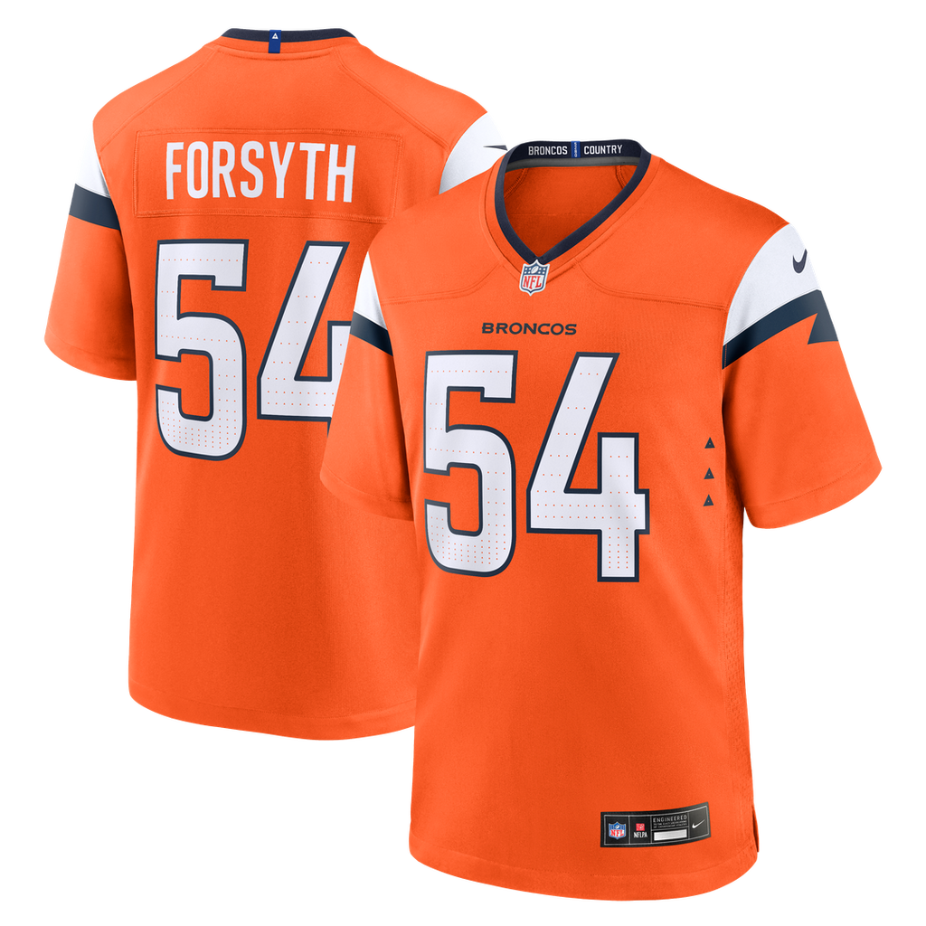 Denver Broncos Alex Forsyth Nike Orange Team Game Jersey - product image 1