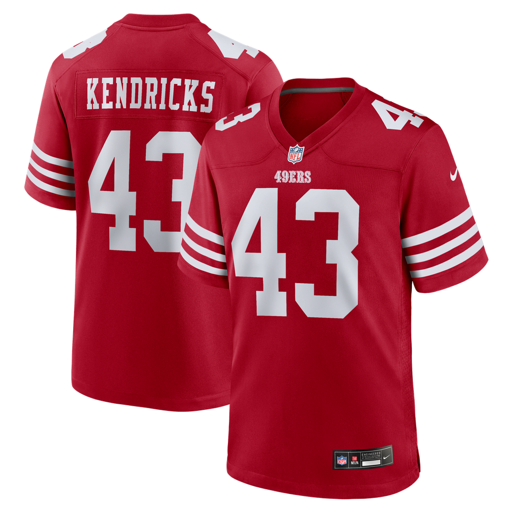 San Francisco 49ers Eric Kendricks Nike Scarlet Team Game Jersey - product image 1