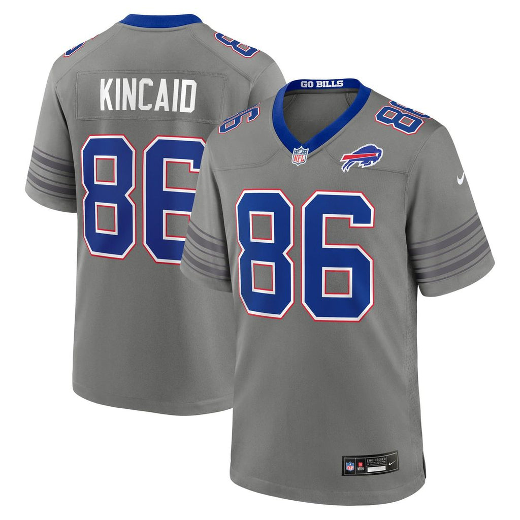 Buffalo Bills Dalton Kincaid Nike Gray Nickel City Game Jersey - product image 1