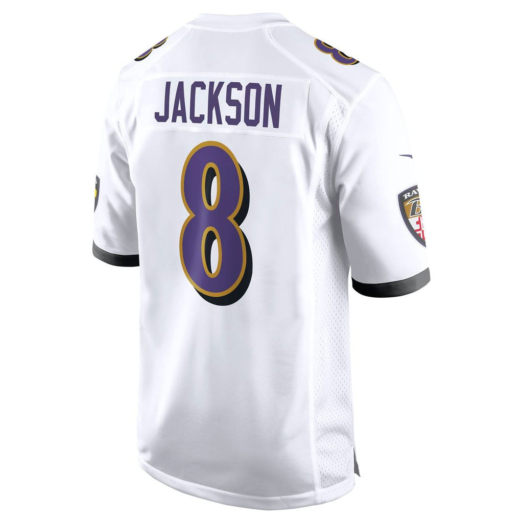 Baltimore Ravens Lamar Jackson Nike White Game Jersey - product image 6