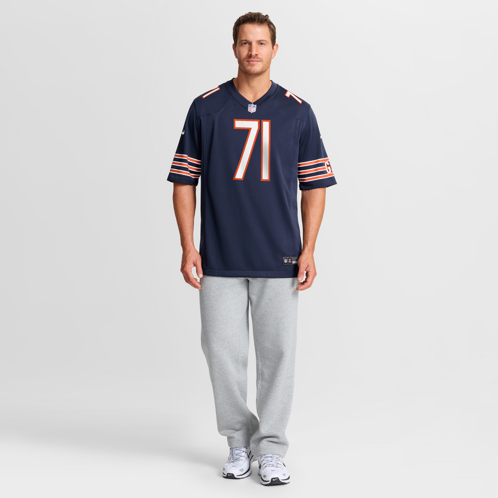 Chicago Bears Ryan Bates Nike Navy Game Jersey - product image 4