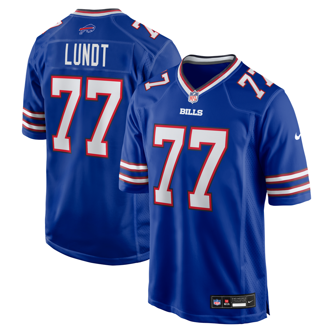 Buffalo Bills Chase Lundt Nike Royal Team Game Jersey - product image 1