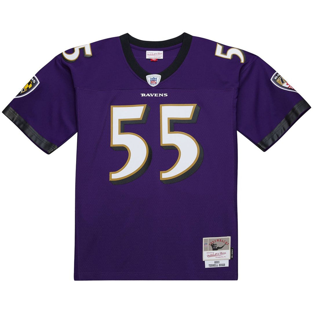 Baltimore Ravens Terrell Suggs Mitchell & Ness Purple 2003 Legacy Replica Jersey - product image 2