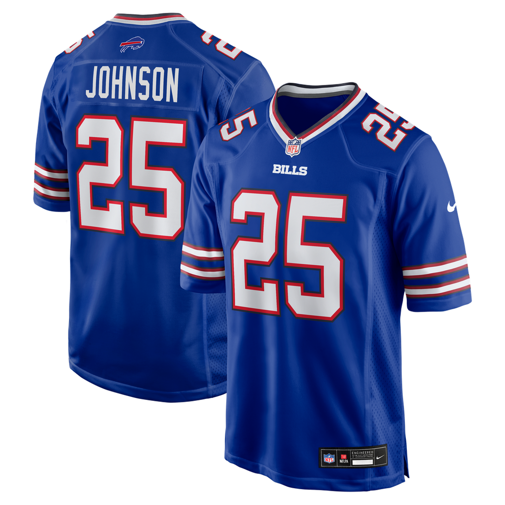 Buffalo Bills Ty Johnson Nike Royal Team Game Jersey - product image 1