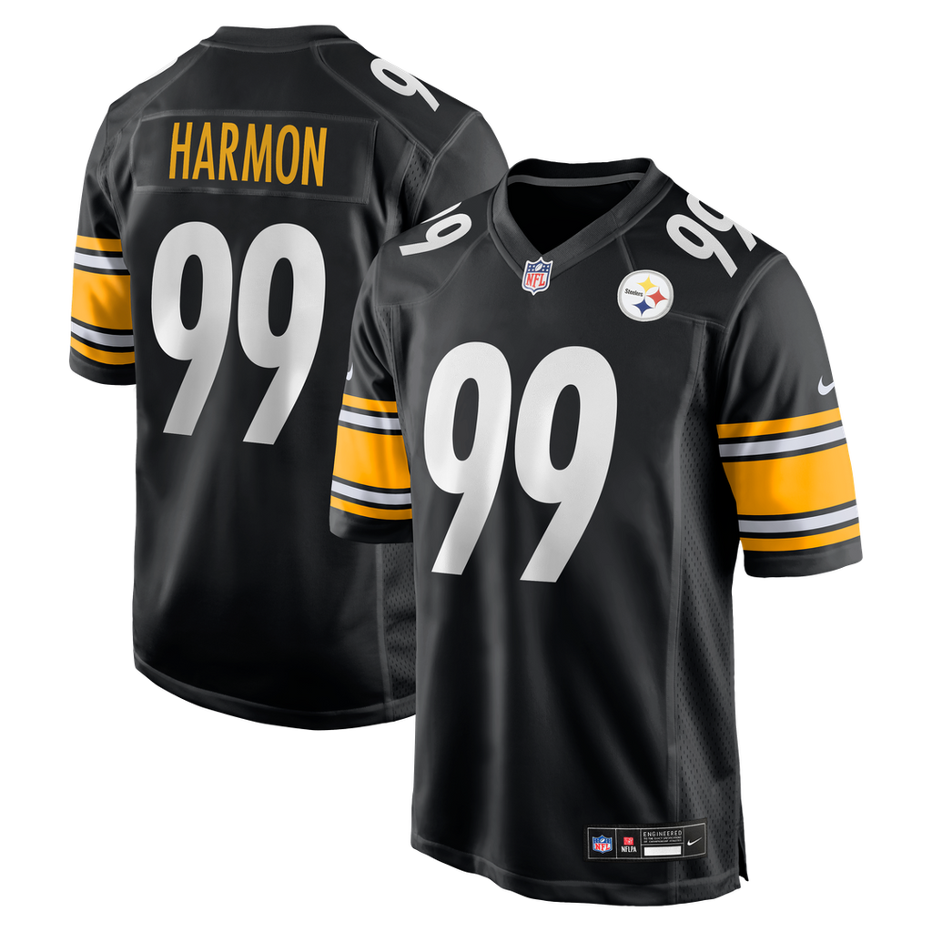 Pittsburgh Steelers Derrick Harmon Nike Black Game Player Jersey - product image 1