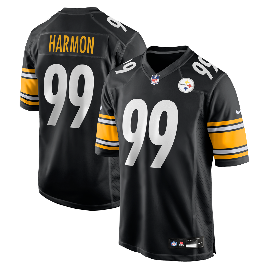 Pittsburgh Steelers Derrick Harmon Nike Black Game Player Jersey - product image 1