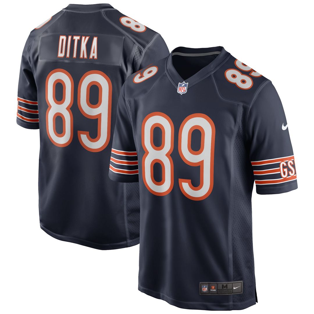 Chicago Bears Mike Ditka Nike Navy Game Retired Player Jersey - product image 1