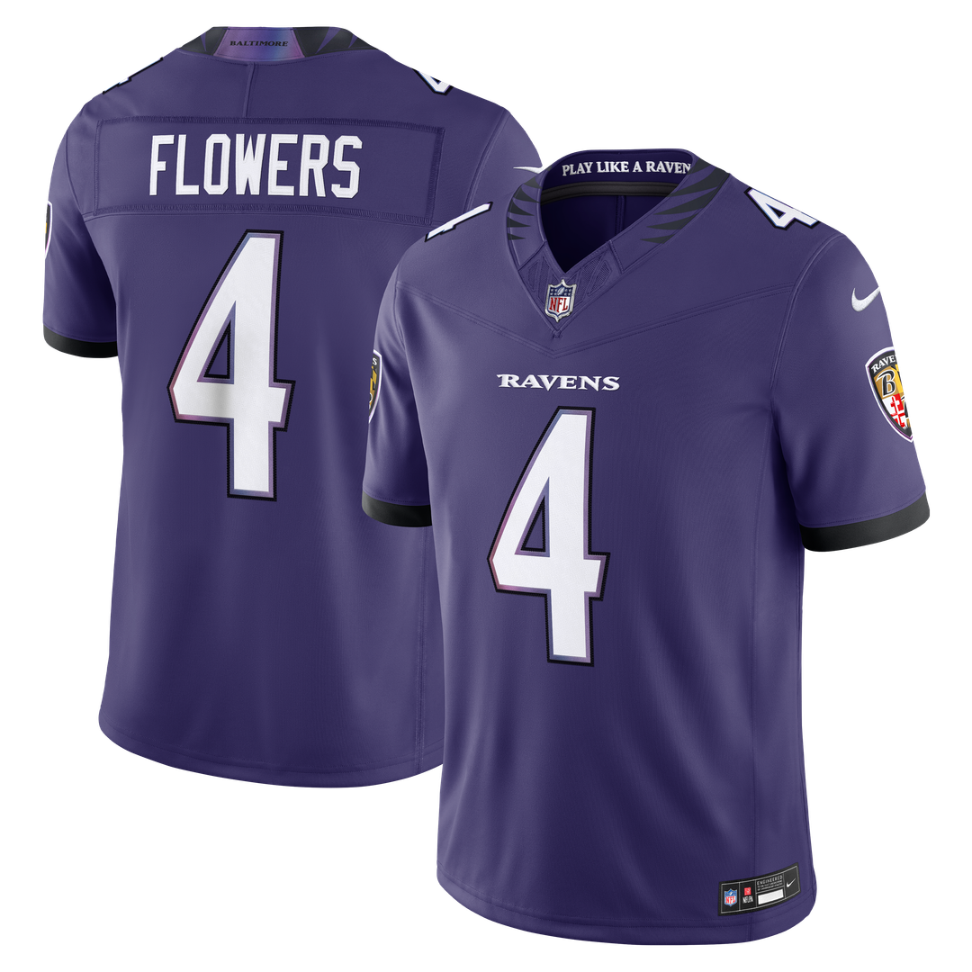 Baltimore Ravens Zay Flowers Nike Black Alternate Alternate Vapor F.U.S.E. Stitched Limited Jersey - product image 7