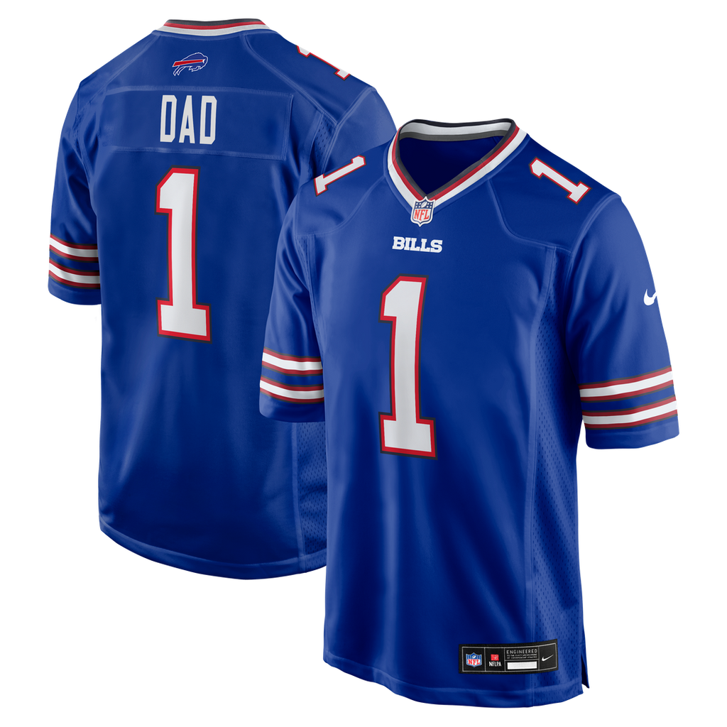 Buffalo Bills Number 1 Dad Nike Royal Game Jersey - product image 1