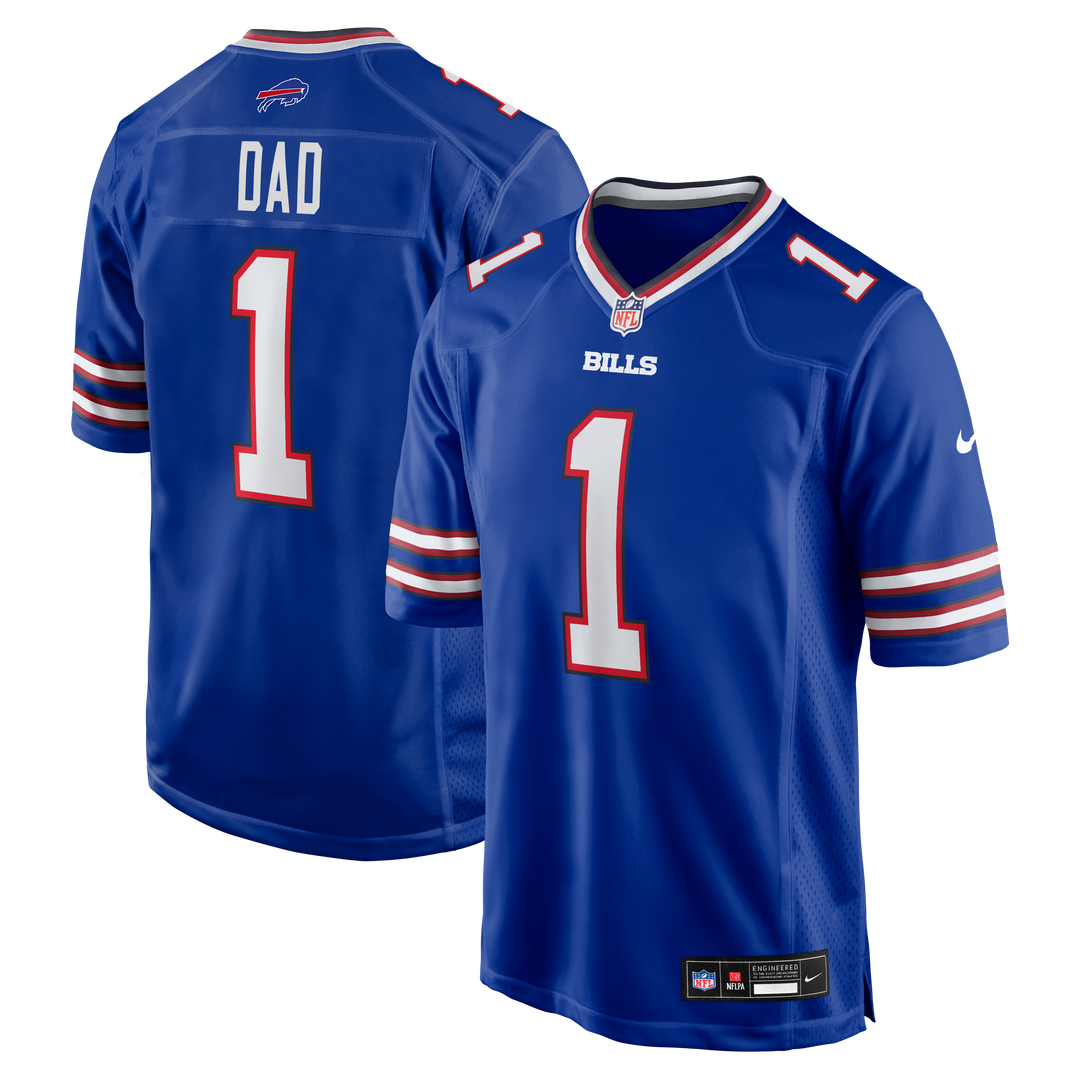 Buffalo Bills Number 1 Dad Nike Royal Game Jersey - product image 1