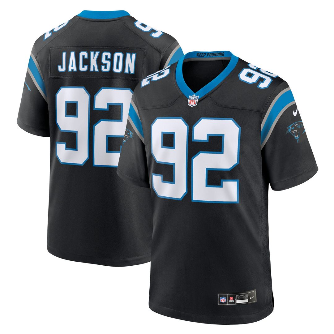 Carolina Panthers Cam Jackson Nike Black Team Game Jersey - product image 1