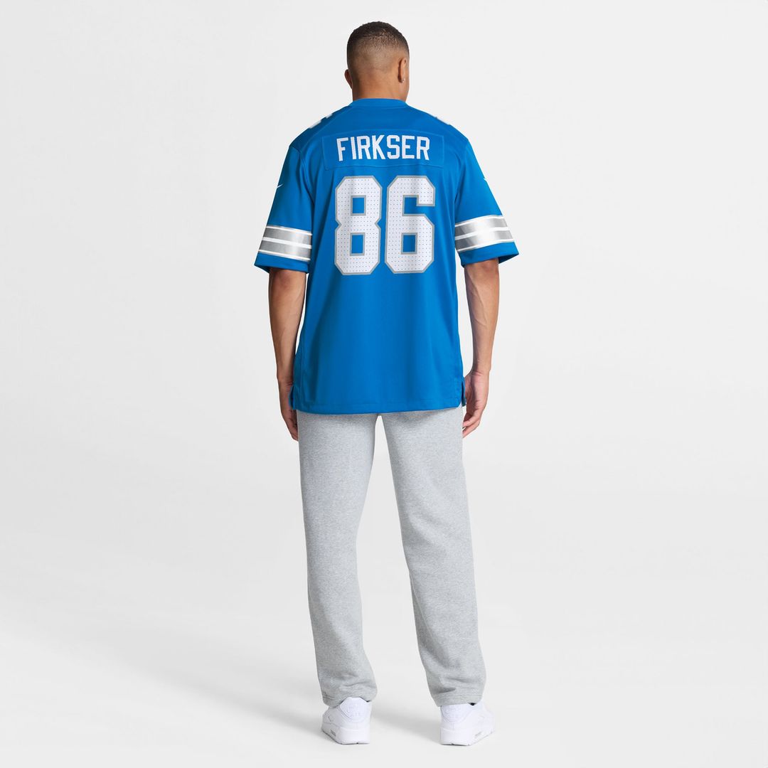 Detroit Lions Anthony Firkser Nike Blue Team Game Jersey - product image 5