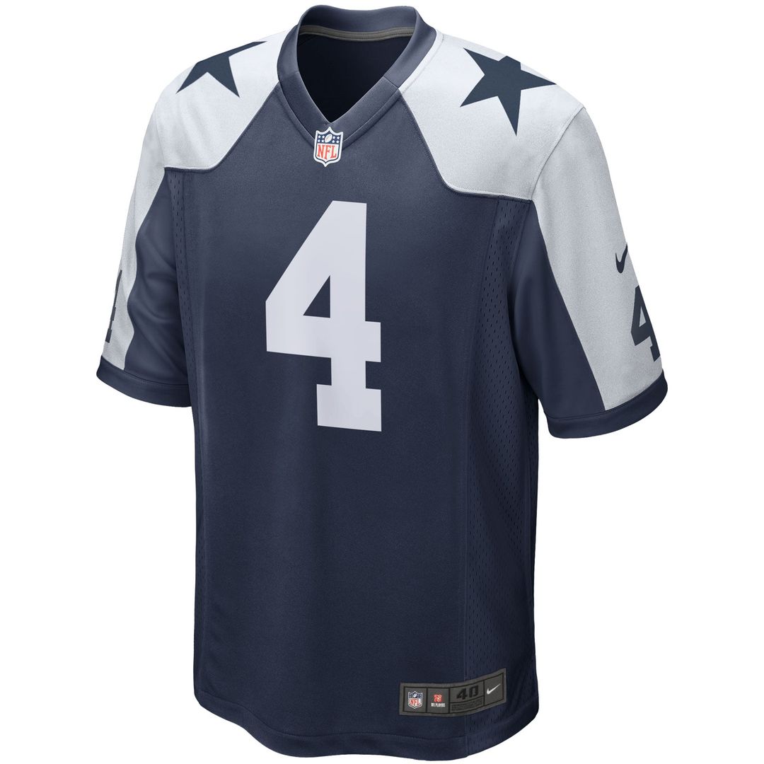 Dallas Cowboys Dak Prescott Nike Navy Alternate Game Team Jersey - product image 8
