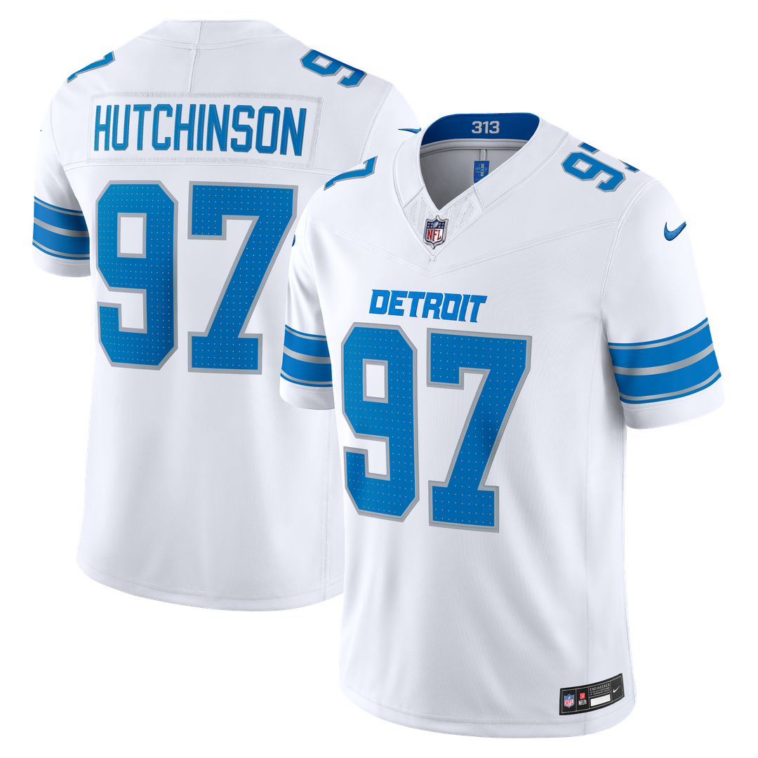 Detroit Lions Aidan Hutchinson Nike Blue Team Vapor F.U.S.E. Stitched Limited Jersey - product image 10