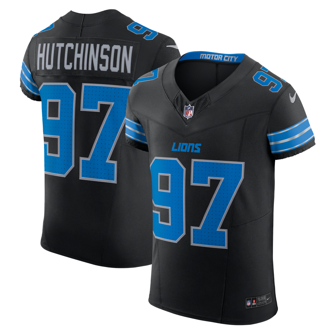 Detroit Lions Aidan Hutchinson Nike Black Alternate Vapor F.U.S.E. Elite Jersey - product image 1