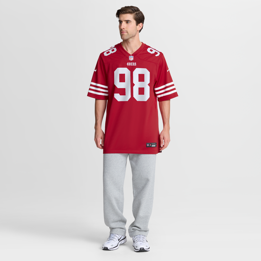San Francisco 49ers Mykel Williams Nike Scarlet Game Player Jersey - product image 4