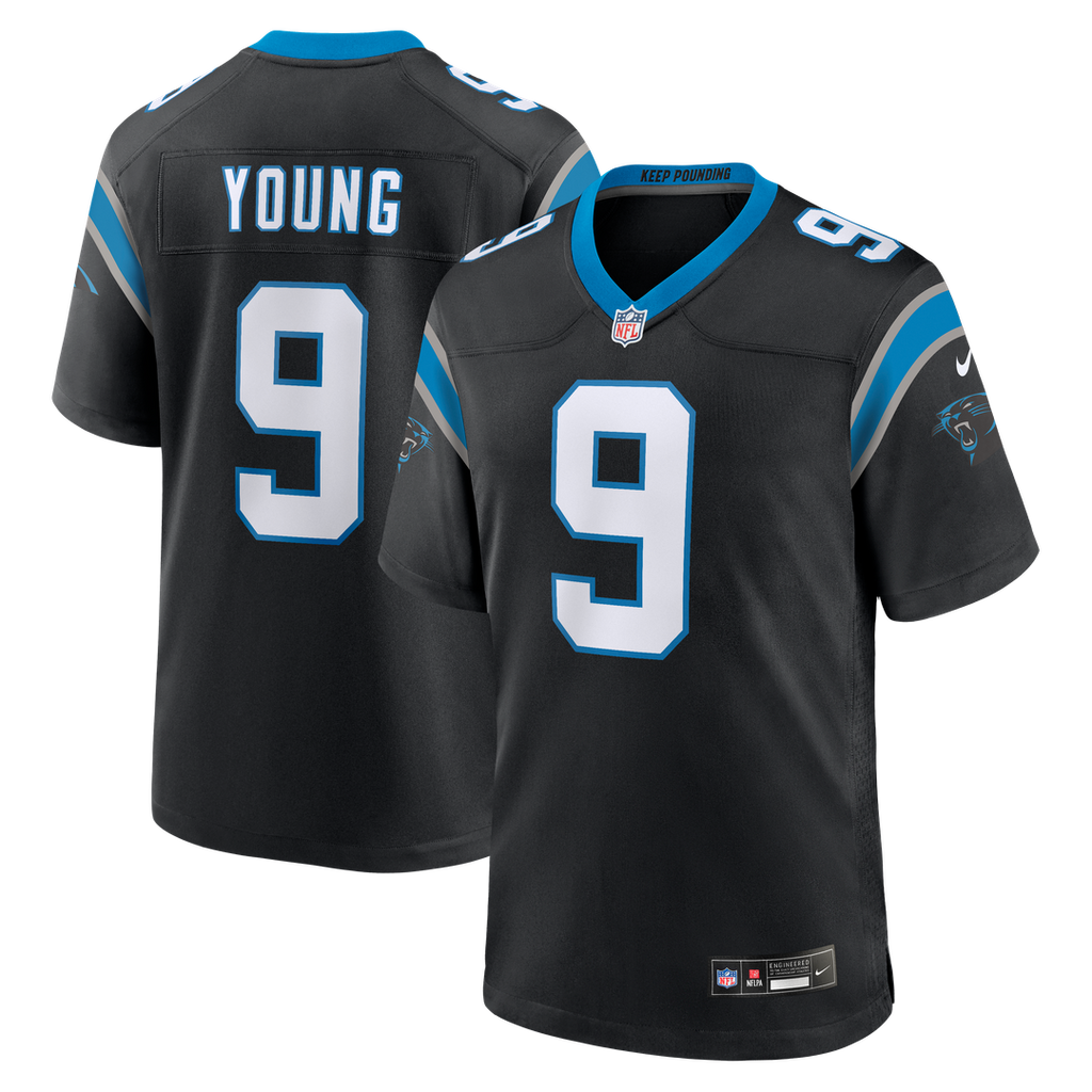 Carolina Panthers Bryce Young Nike Black Team Game Jersey - product image 1