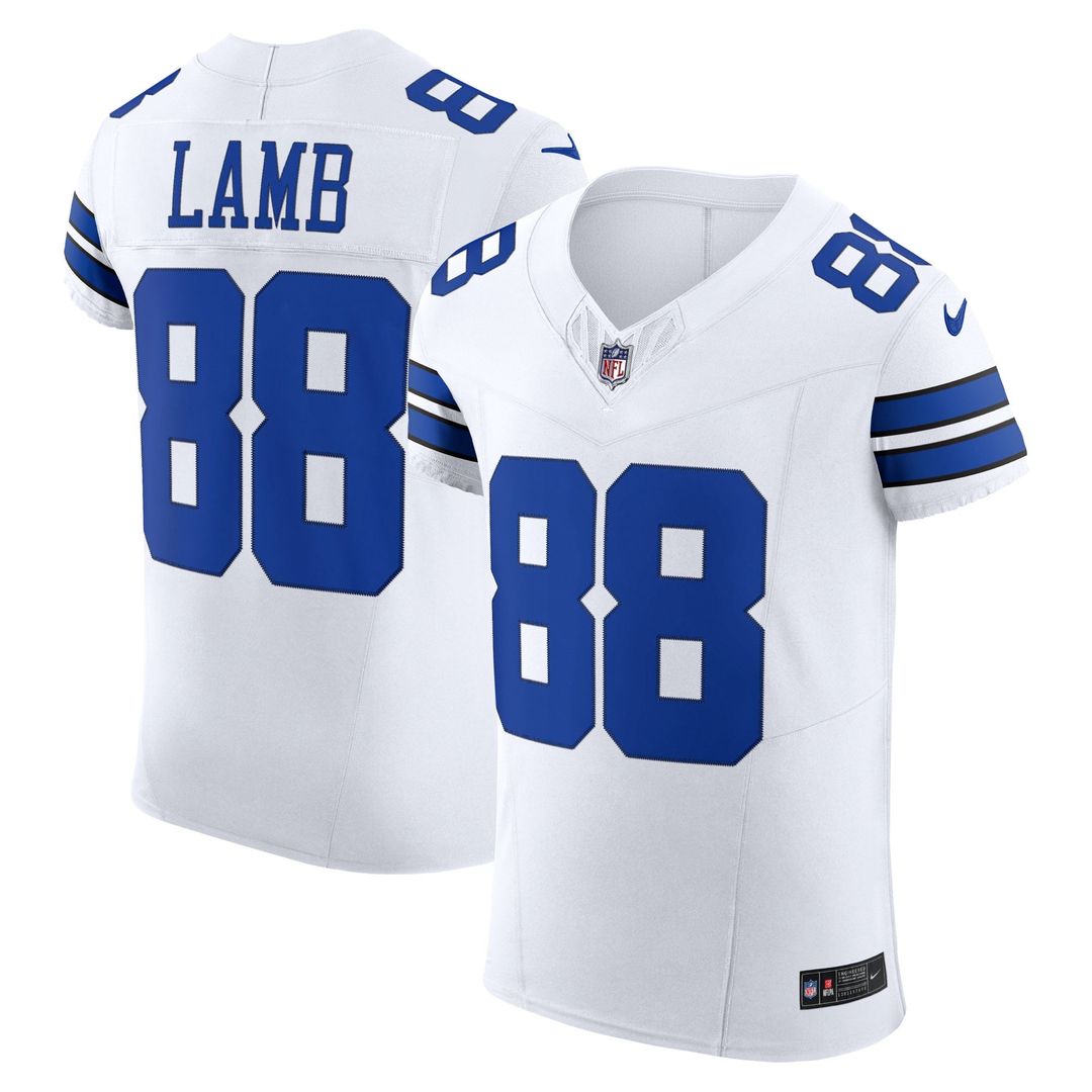 Dallas Cowboys CeeDee Lamb Nike White Vapor F.U.S.E. Elite Jersey - product image 1