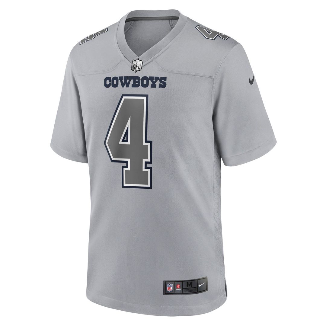 Dallas Cowboys Dak Prescott Nike Gray Atmosphere Fashion Game Jersey - product image 2