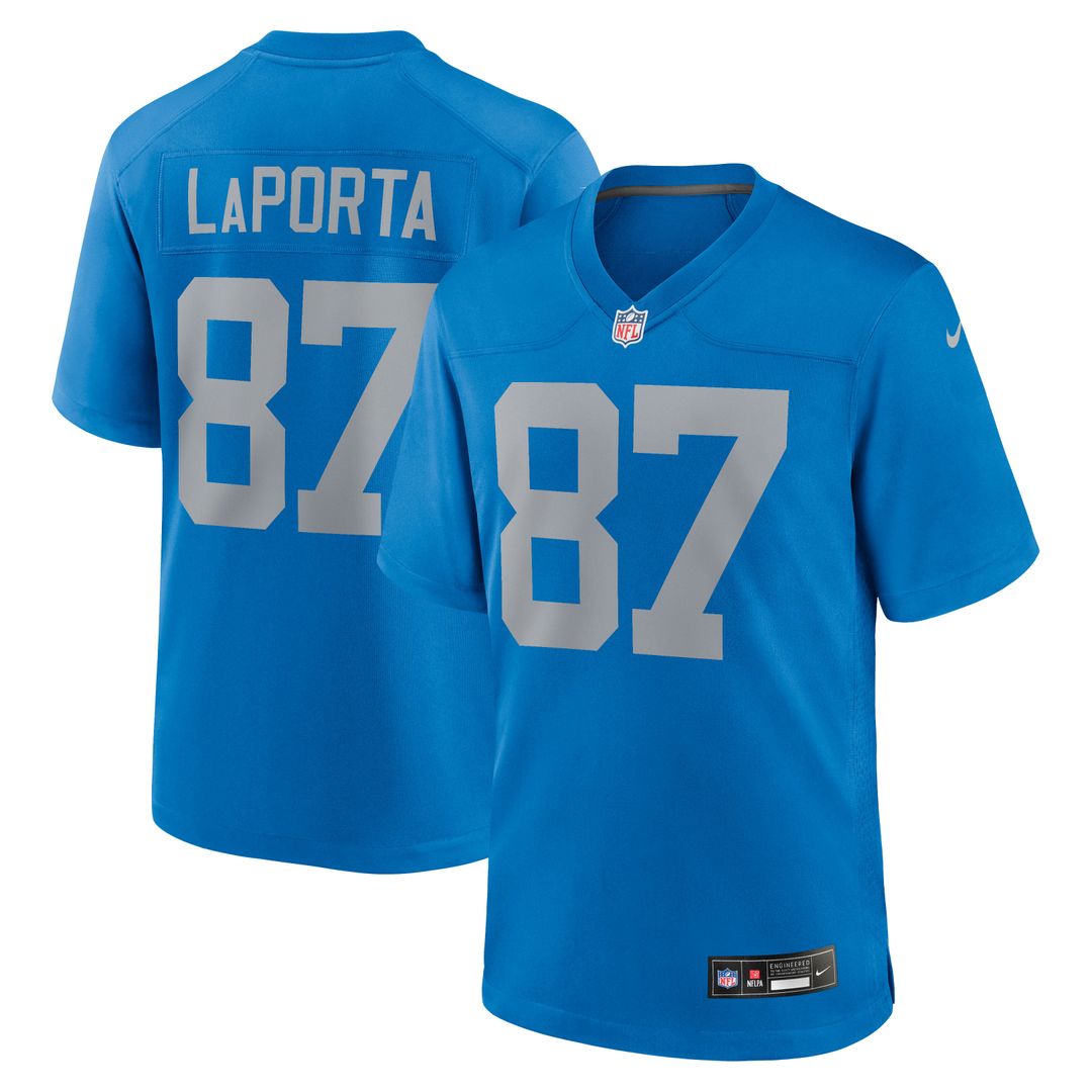 Detroit Lions Sam LaPorta Nike Blue Alternate Game Jersey - product image 1