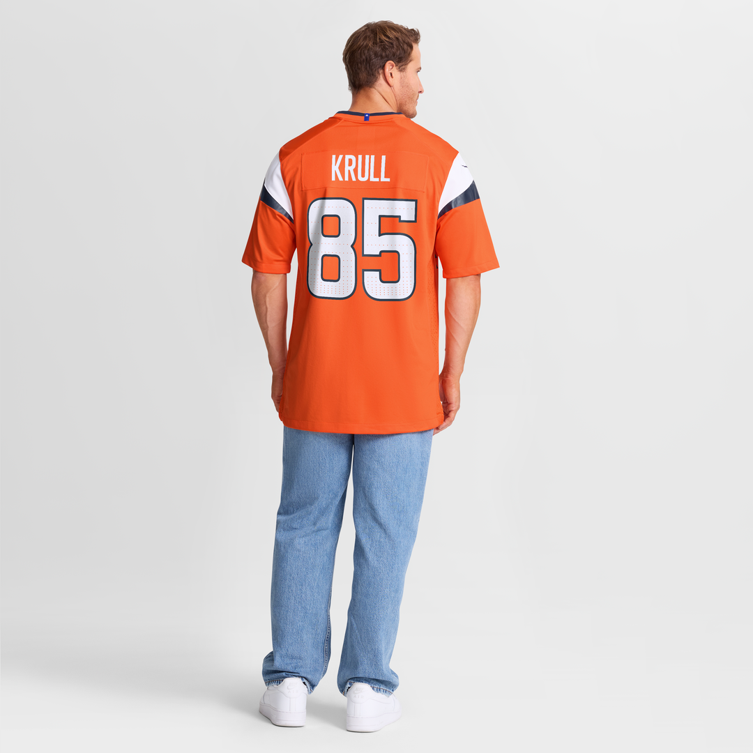 Denver Broncos Lucas Krull Nike Orange Team Game Jersey - product image 8