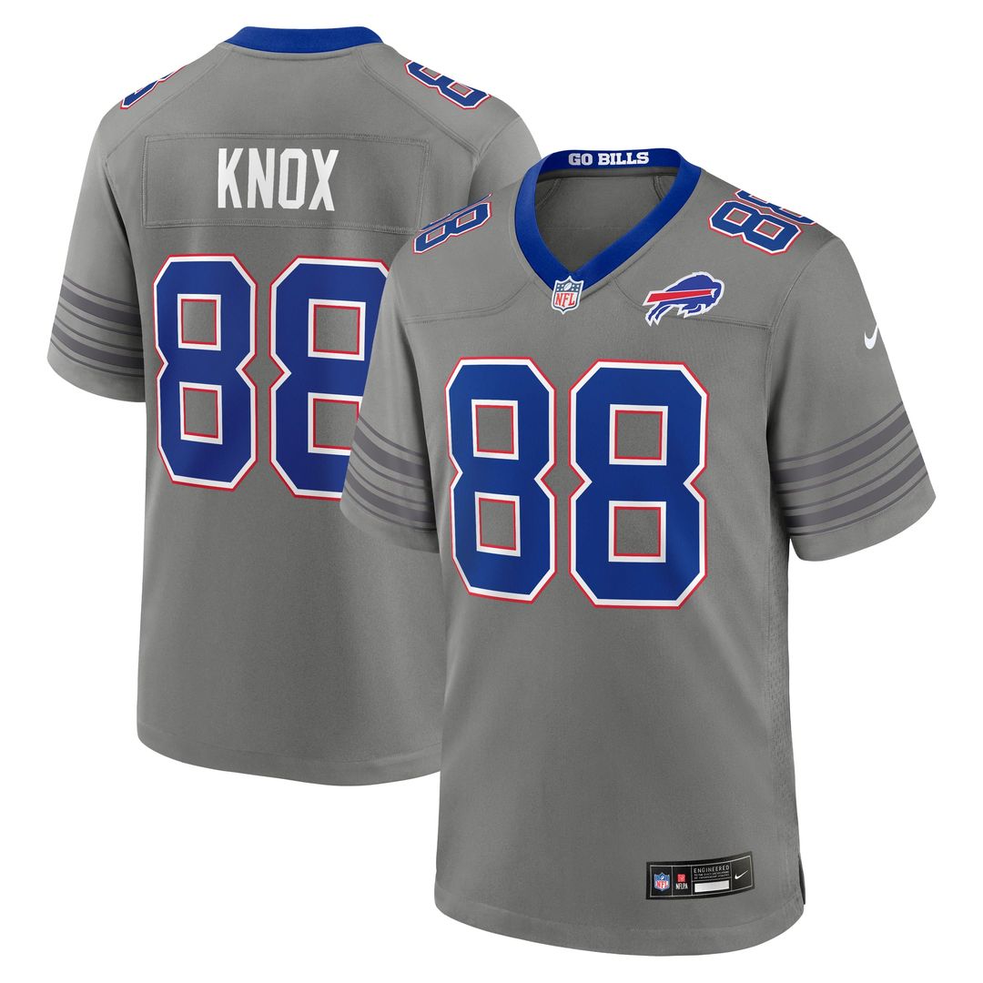 Buffalo Bills Dawson Knox Nike Gray Nickel City Game Jersey - product image 4