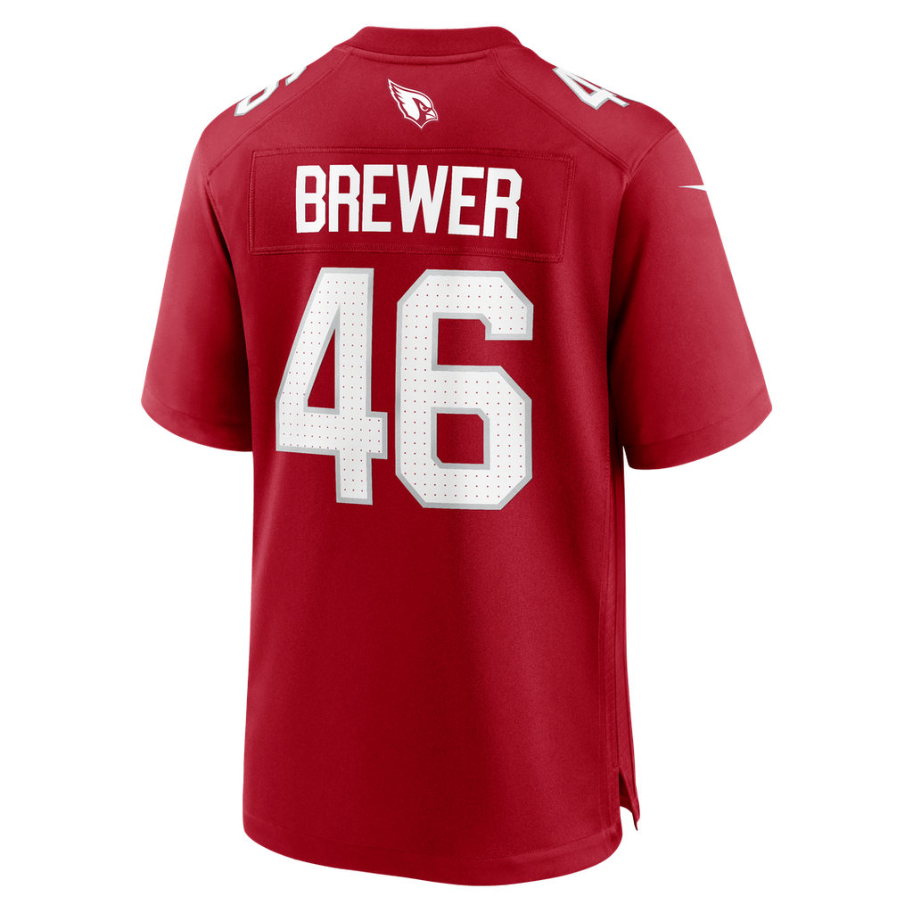 Arizona Cardinals Aaron Brewer Nike Cardinal Team Game Jersey - product image 3