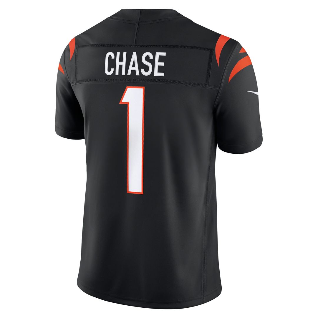 Cincinnati Bengals Ja'Marr Chase Nike Black Team Vapor F.U.S.E. Stitched Limited Jersey - product image 3