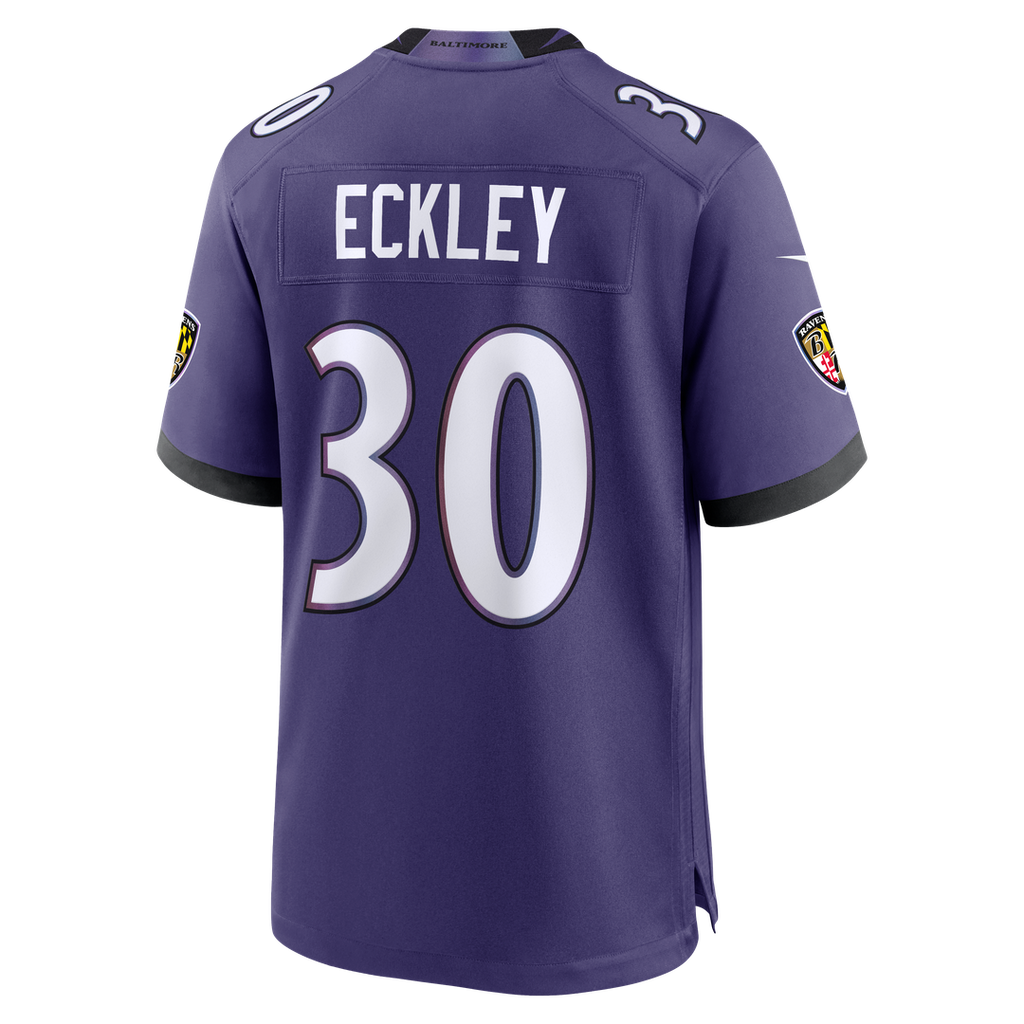 Baltimore Ravens Ryan Eckley Nike Purple Team Game Jersey - product image 3