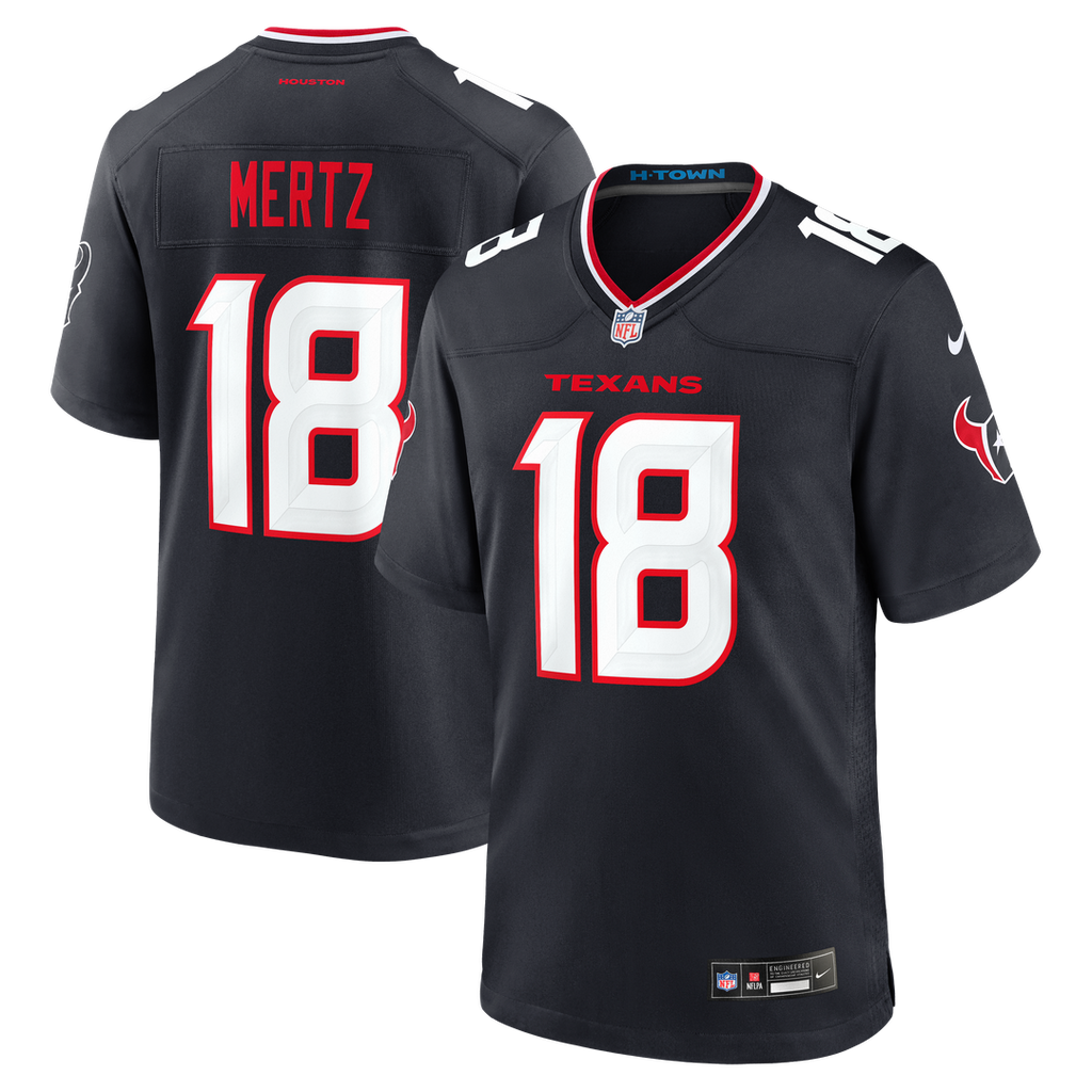 Houston Texans Graham Mertz Nike Navy Team Game Jersey - product image 1