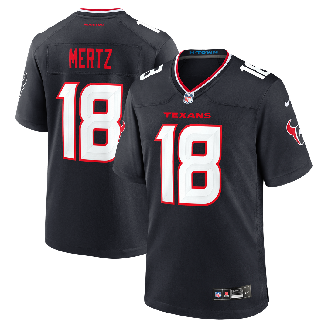 Houston Texans Graham Mertz Nike Navy Team Game Jersey - product image 1