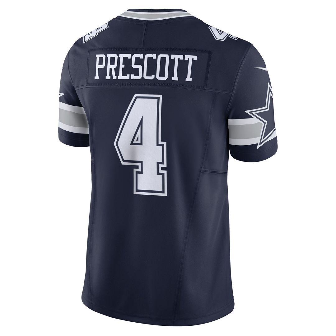 Dallas Cowboys Dak Prescott Nike Navy Vapor F.U.S.E. Limited Jersey - product image 3