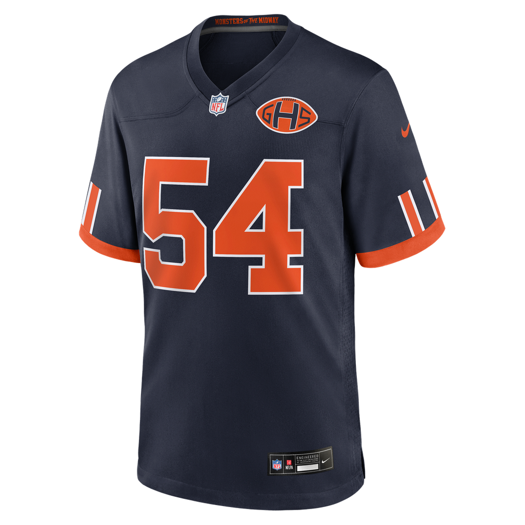 Chicago Bears Brian Urlacher Nike Navy 2026 Rivalries Collection Game Jersey - product image 2