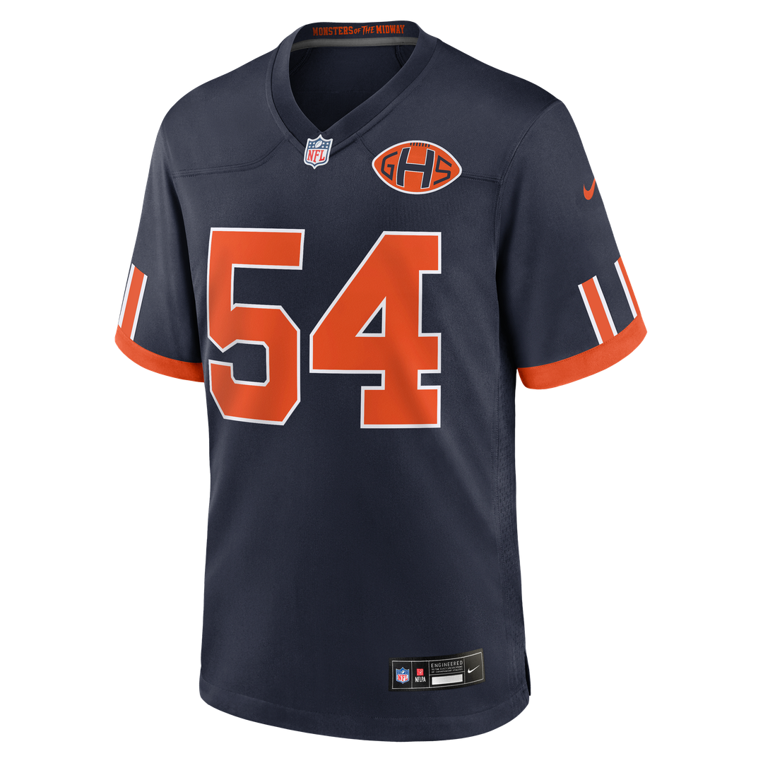 Chicago Bears Brian Urlacher Nike Navy 2026 Rivalries Collection Game Jersey - product image 2