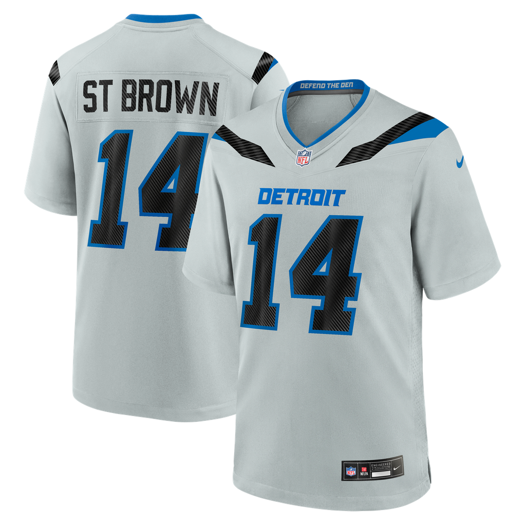 Detroit Lions Amon-Ra St. Brown Nike Silver 2026 Rivalries Collection Game Jersey - product image 1