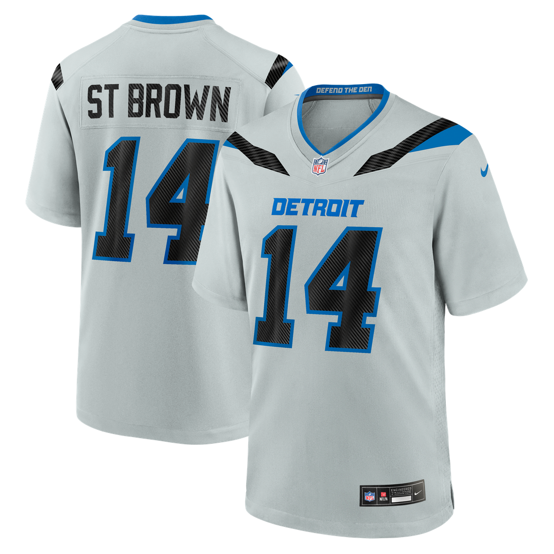 Detroit Lions Amon-Ra St. Brown Nike Silver 2026 Rivalries Collection Game Jersey - product image 1