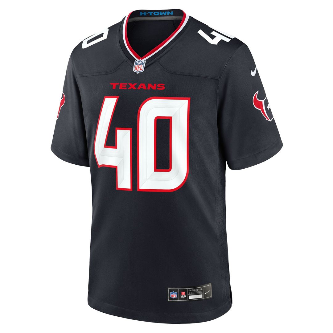Houston Texans Austin Brinkman Nike Navy Team Game Jersey - product image 2