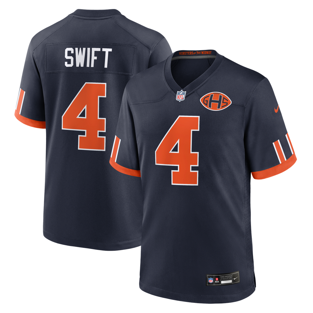 Chicago Bears D'Andre Swift Nike Navy 2026 Rivalries Collection Game Jersey - product image 1
