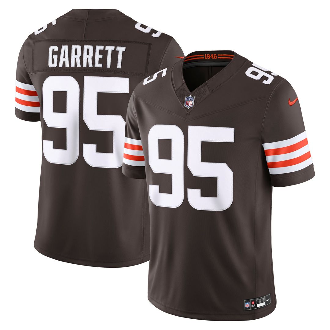 Cleveland Browns Myles Garrett Nike Brown Team Vapor F.U.S.E. Stitched Limited Jersey - product image 1