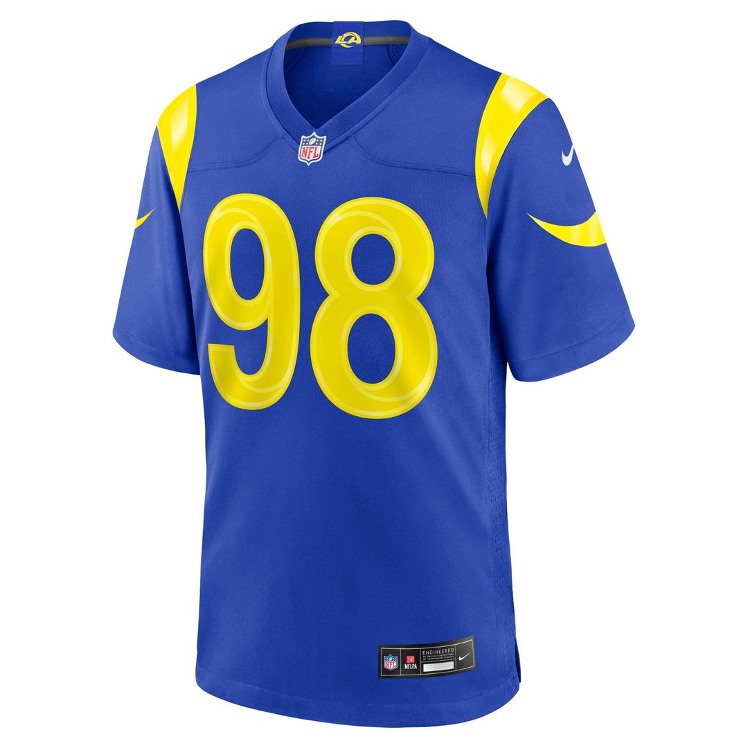 Los Angeles Rams Jaxson Moi Nike Royal Game Jersey - product image 2