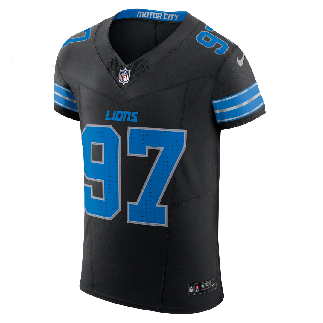 Detroit Lions Aidan Hutchinson Nike Black Alternate Vapor F.U.S.E. Elite Jersey - product image 2