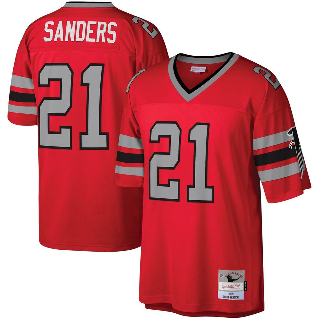 Atlanta Falcons Deion Sanders Mitchell & Ness Red Legacy Replica Jersey - product image 4