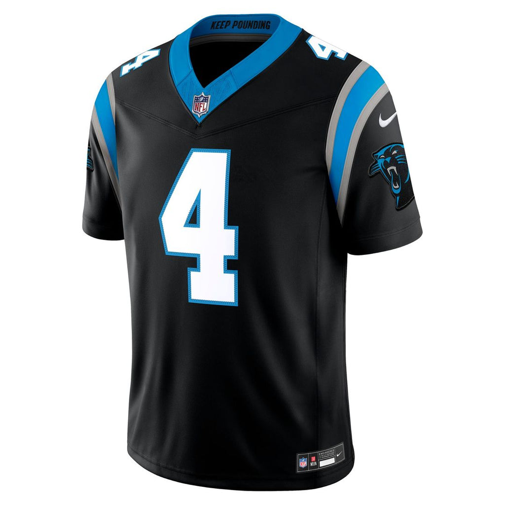 Carolina Panthers Tetairoa McMillan Nike Black Team Vapor F.U.S.E. Stitched Limited Jersey - product image 2