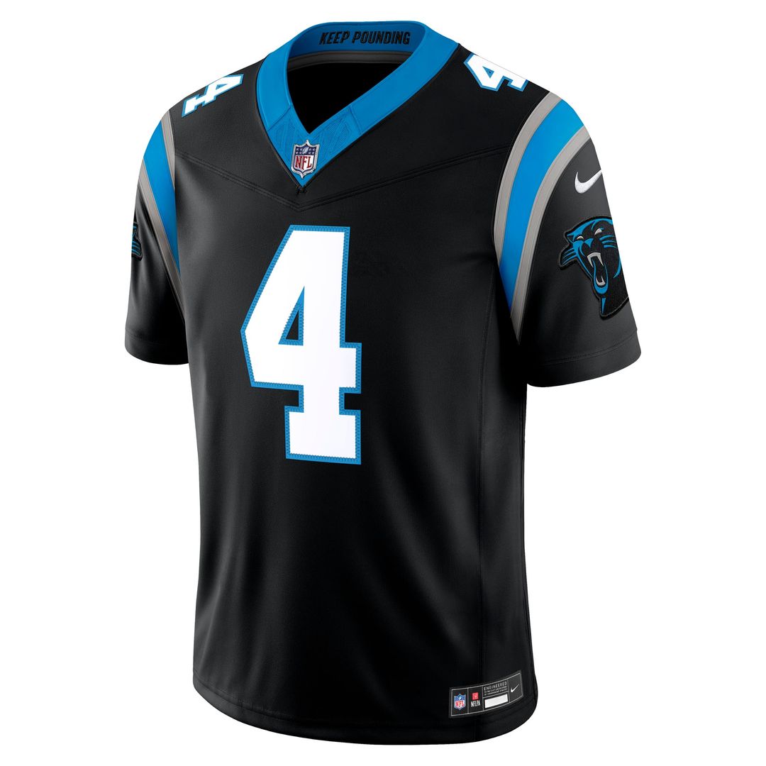 Carolina Panthers Tetairoa McMillan Nike Black Team Vapor F.U.S.E. Stitched Limited Jersey - product image 2