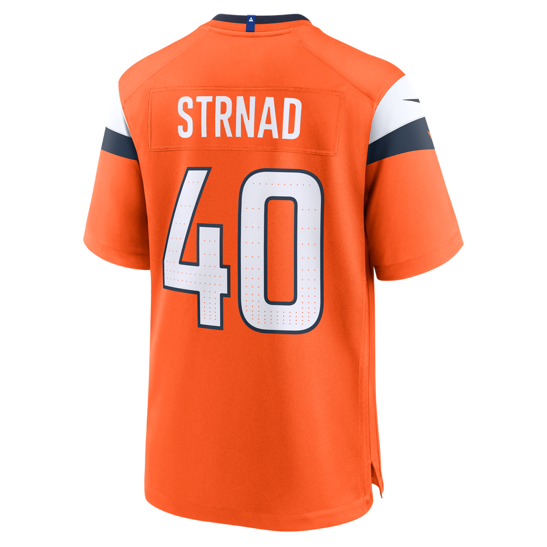 Denver Broncos Justin Strnad Nike Orange Team Game Jersey - product image 3