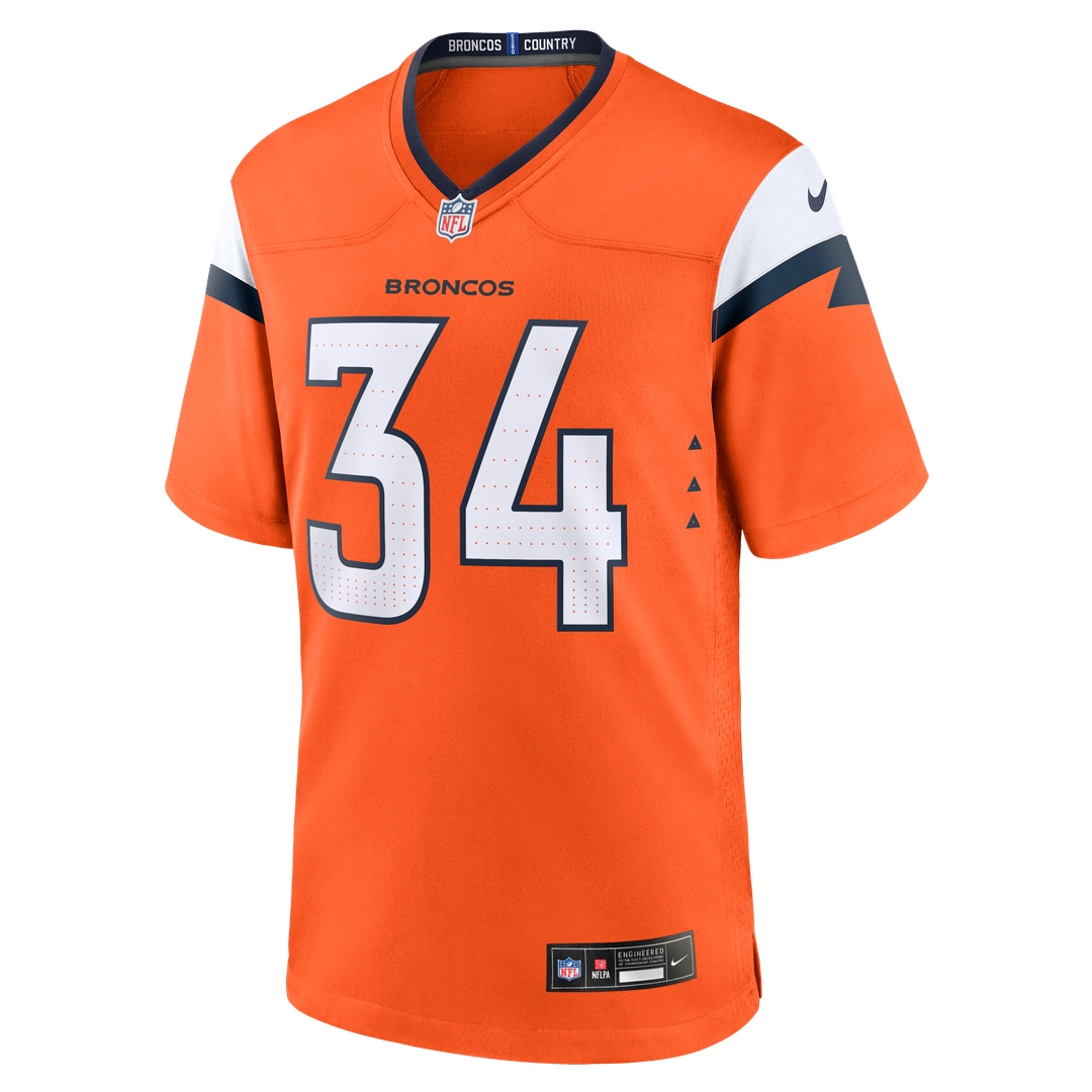 Denver Broncos JL Skinner Nike Orange Team Game Jersey - product image 2
