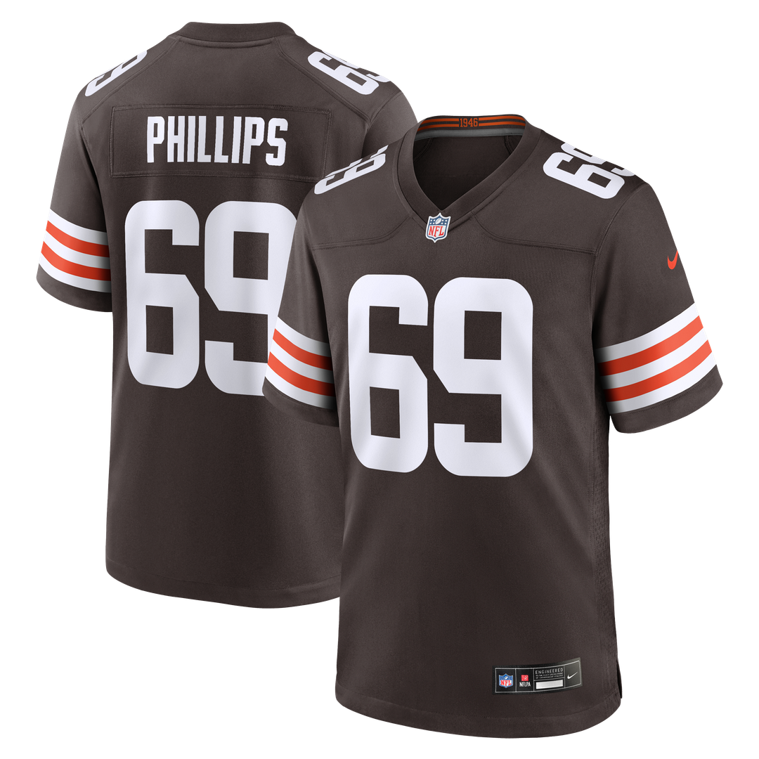 Cleveland Browns Tyre Phillips Nike Brown Team Game Jersey - product image 1